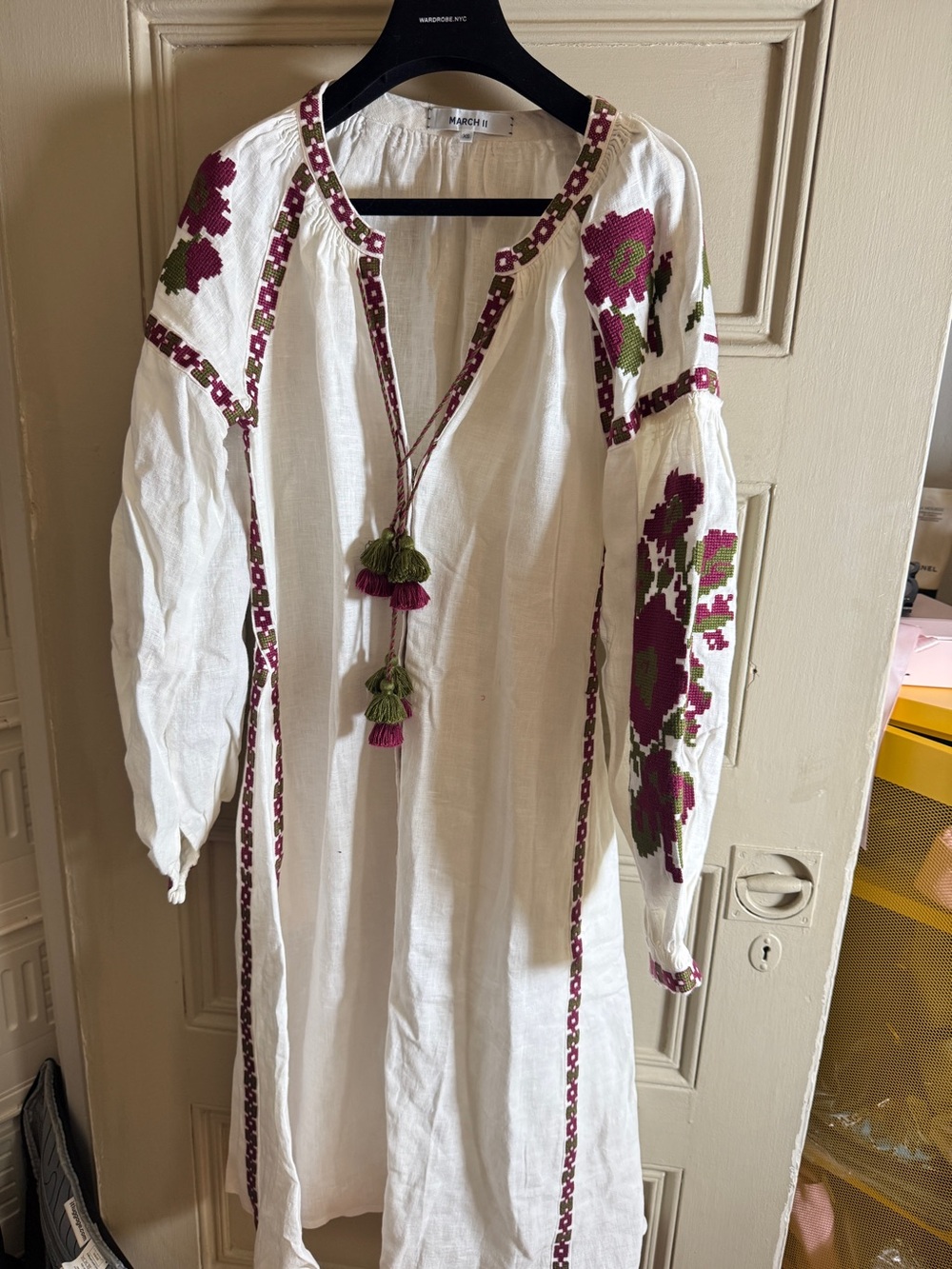 March 11 Midi Embroidered Dress